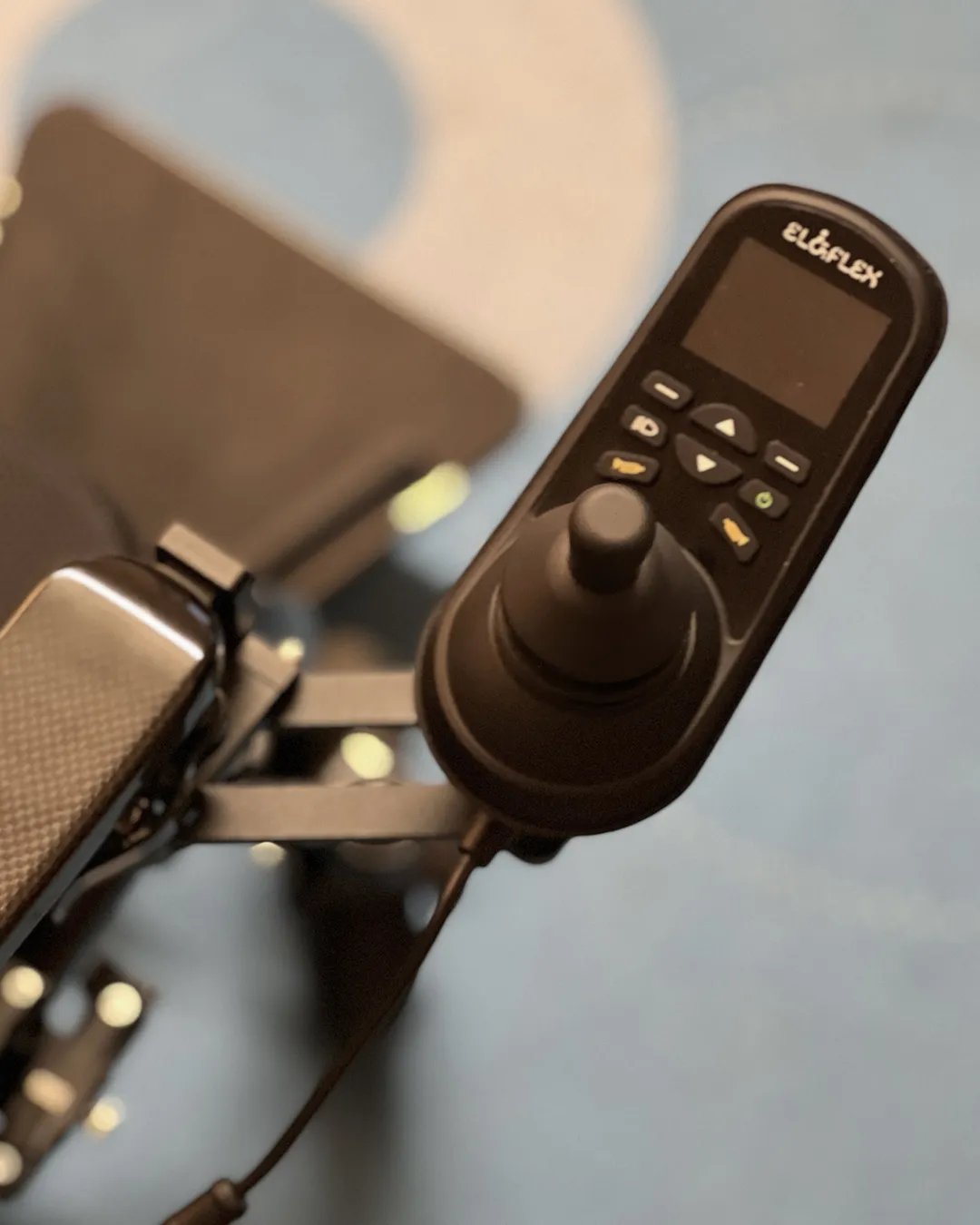 Eloflex Swing Away Joystick Mount to power wheelchair